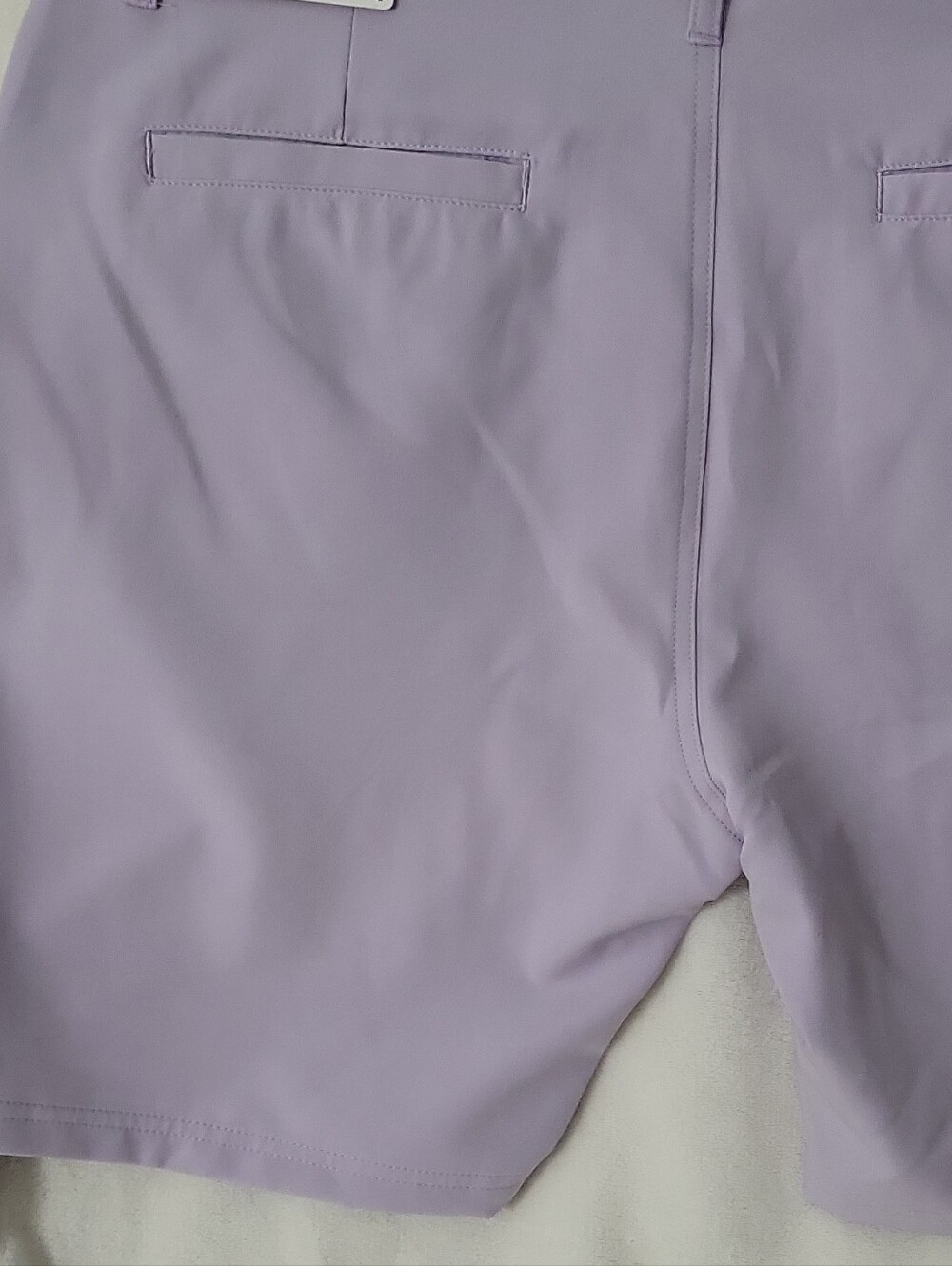 Rugby University Tech Shorts Purple 9" Inseam 2-Way Stretch Easy Care size 38 - Picture 6 of 16